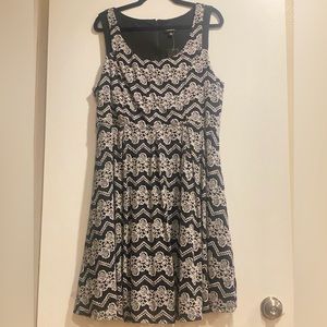 Torrid sleeveless dress. Lace over black. Size 18. NWT